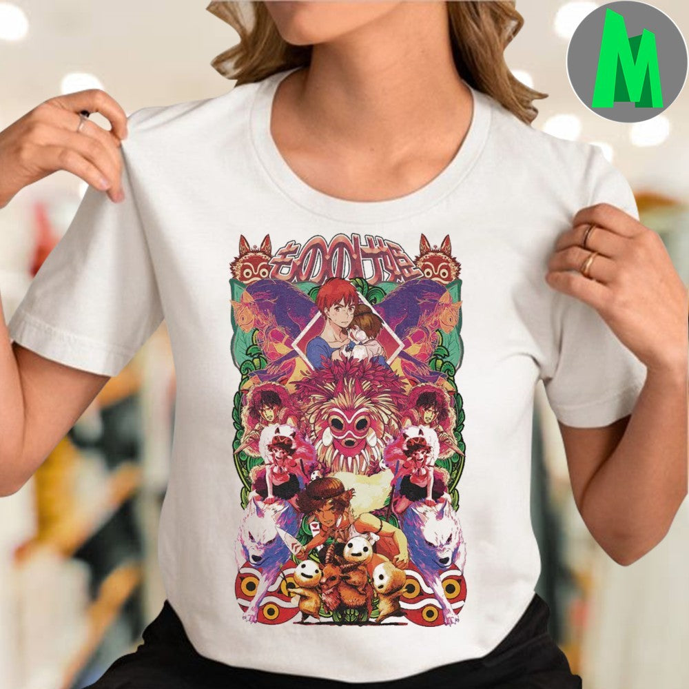 Original Princess Mononoke Studio Ghibli Shirt
