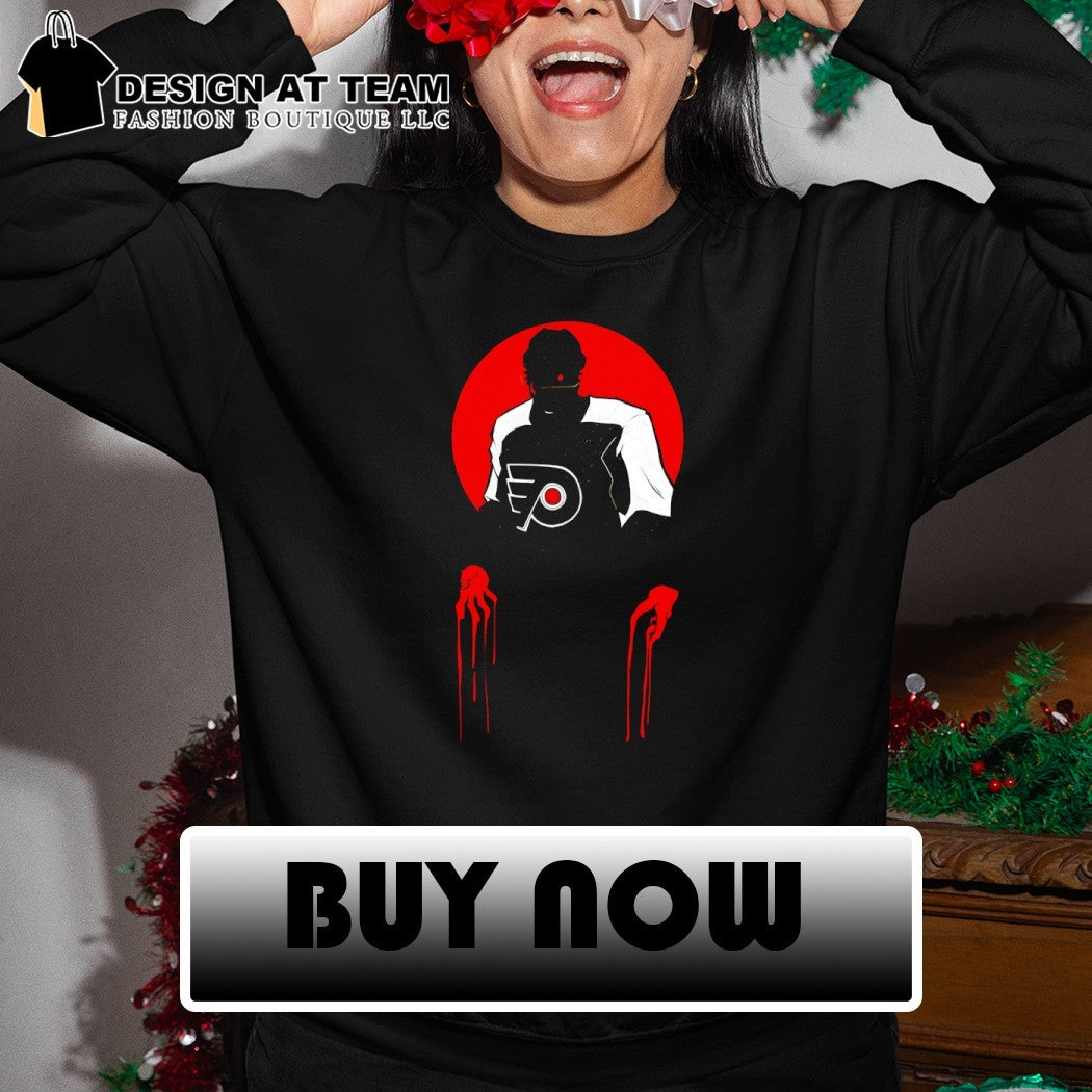 Philadelphia Flyers hockey horror blood shirt