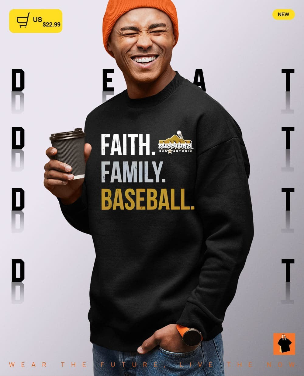 San Antonio Missions Baseball Faith Family Baseball shirt