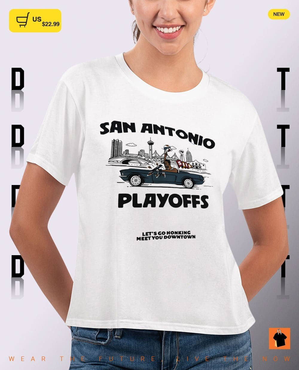 San Antonio Spurs Basketball Playoffs Let’s go honking meet you downtown shirt