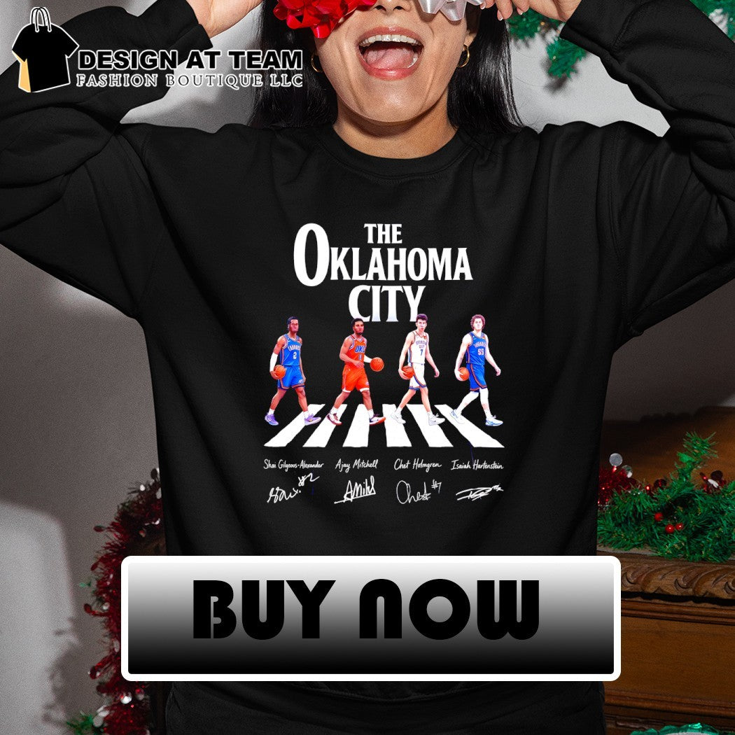 Shai Gilgeous-Alexander Chet Holmgren The Oklahoma City Thunder Basketball Abbey Road signature shirt