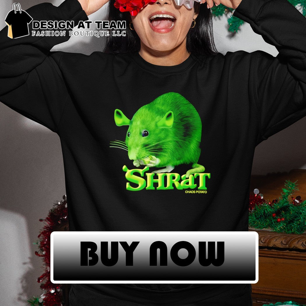 Shrek rat green rodent hybrid Shrat chaos potato character meme shirt