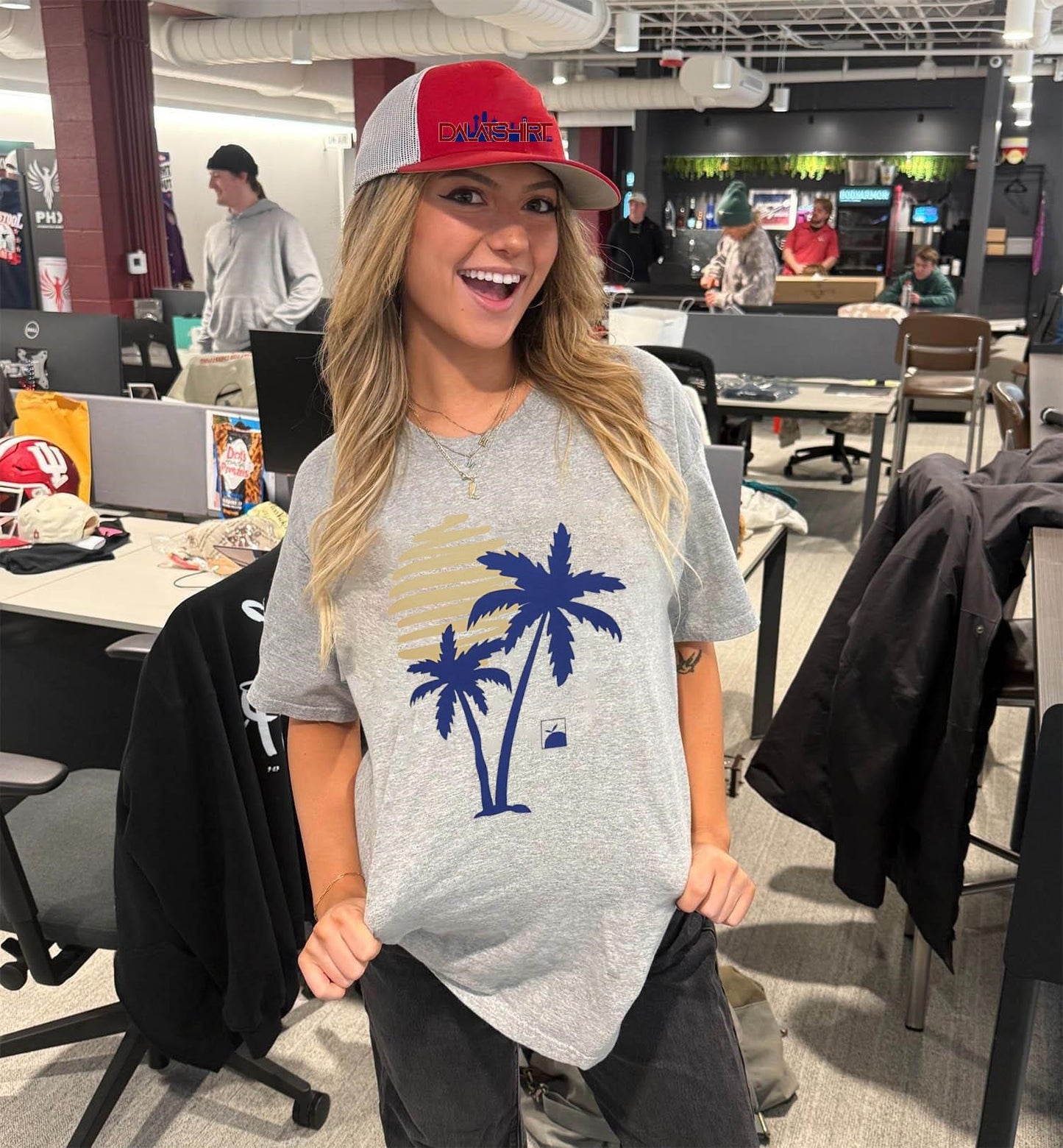 Sun And Blue Palm Trees Tropical Summer Paradise shirt
