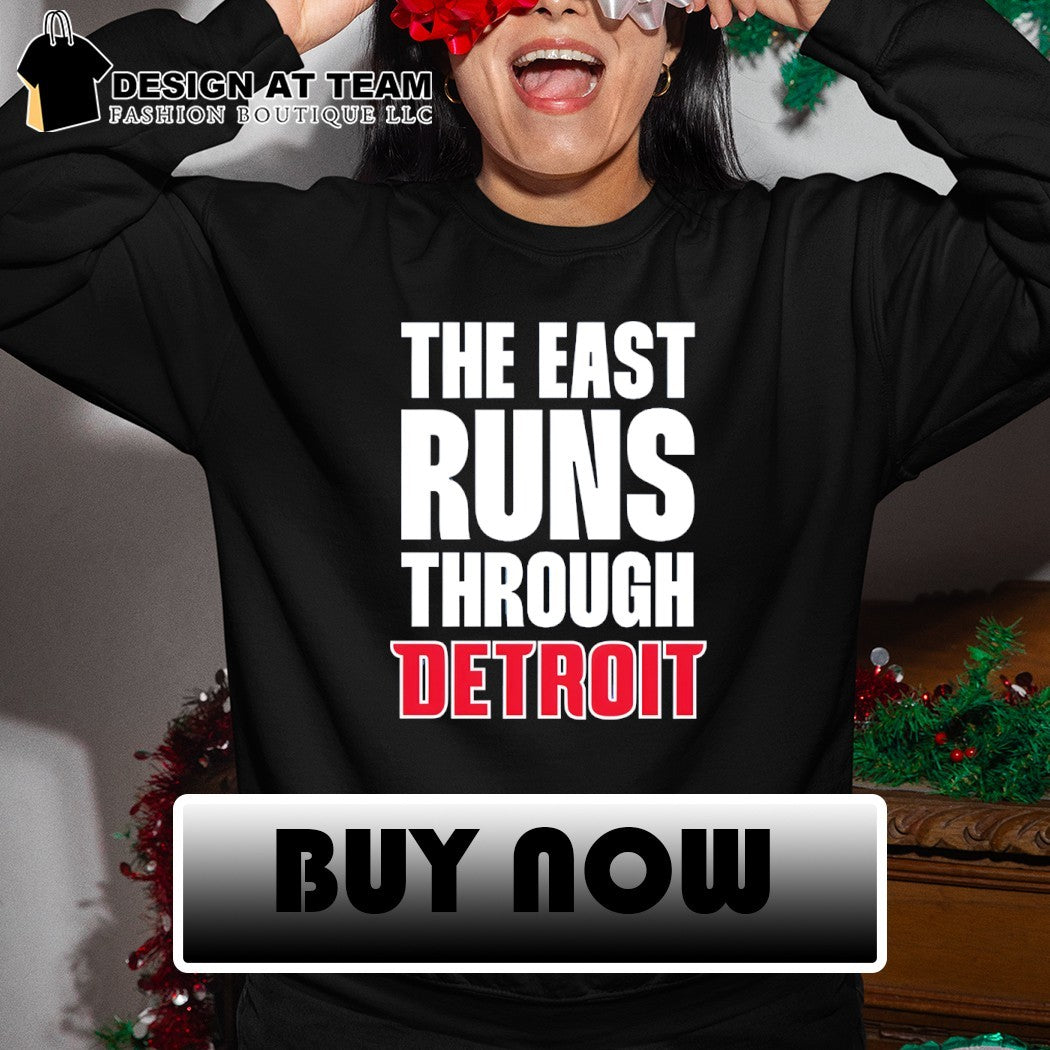 The East Runs Through Detroit Pistons Basketball All Dawg Playoffs 2025 26 NBA shirt