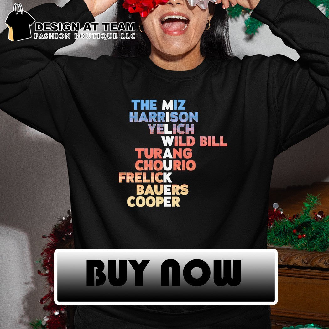 The Miz Harrison Yelich Wild Bill Turang Chourio Frelick Bauers Cooper Players Milwaukee Brewers shirt