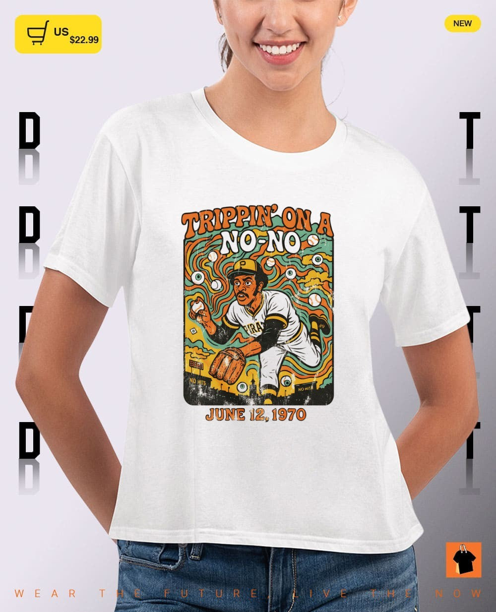Trippin On A No-No Doc Ellis Pittsburgh Pirates tribute shirt