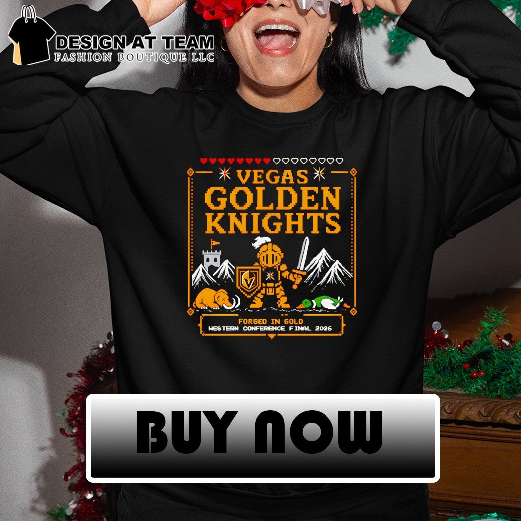 Vegas Golden Knights hockey team mascot Forged in Gold Western Conference Final 2026 shirt