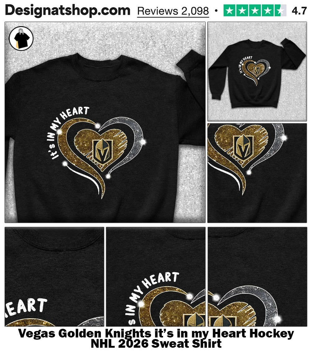 Vegas Golden Knights it’s in my Heart Hockey NHL 2026 shirt