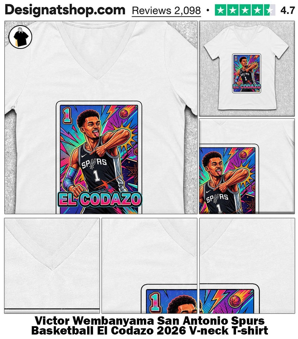 Victor Wembanyama San Antonio Spurs Basketball El Codazo 2026 shirt