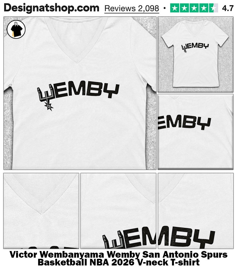 Victor Wembanyama Wemby San Antonio Spurs Basketball NBA 2026 shirt
