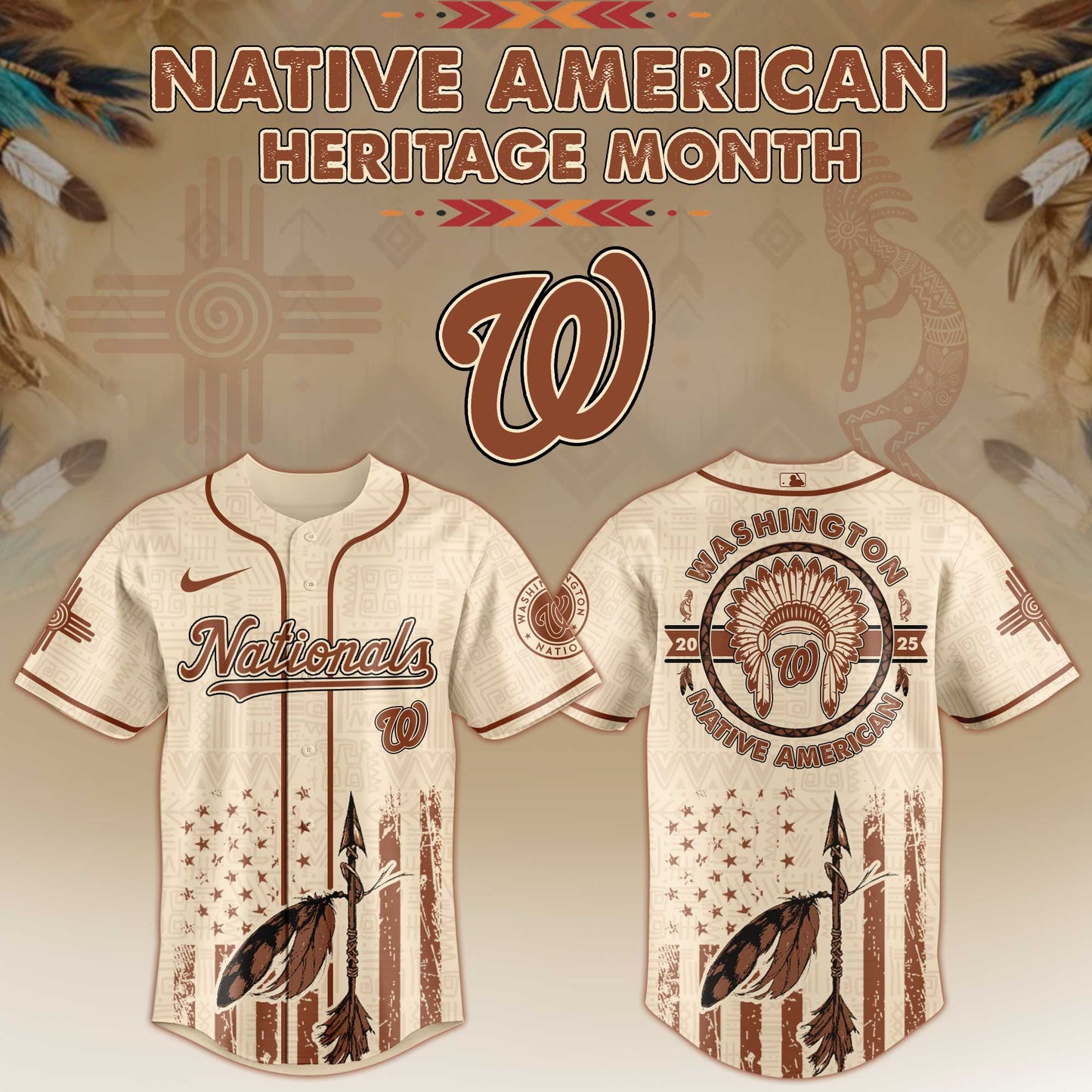 Washington Nationals Native American Heritage Month Jersey 2025