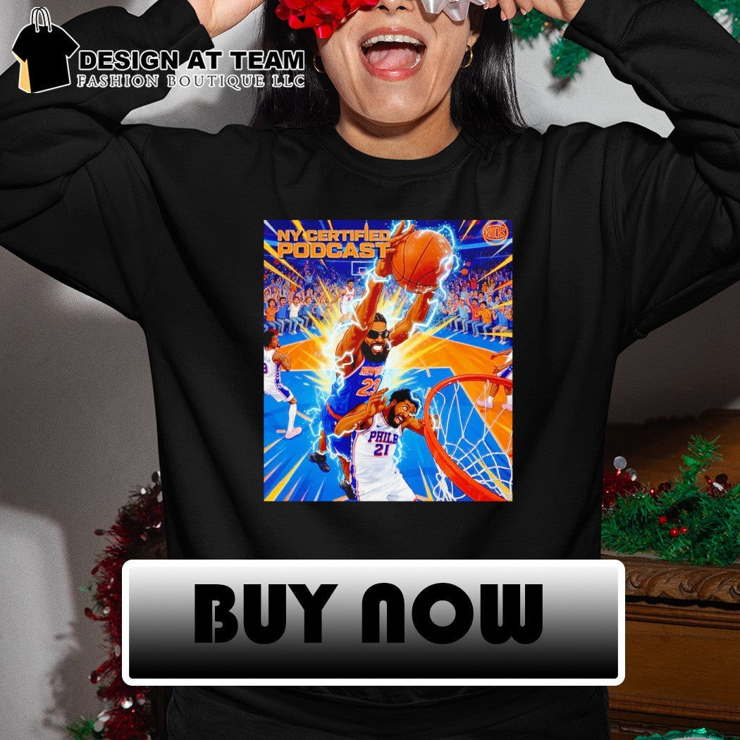 The Knicks Game 4 Joel Embiid Vs Mitchell Robinson NBA Moment art shirt