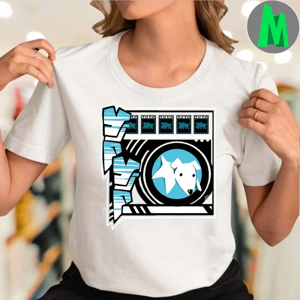 Yip Yip a white dog in a virtual washing machine Shirt