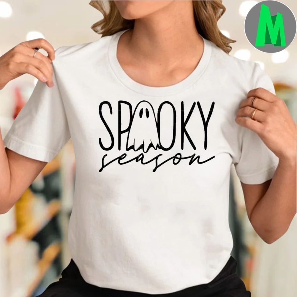 Spooky season ghost spooky halloween drawings T-Shirt