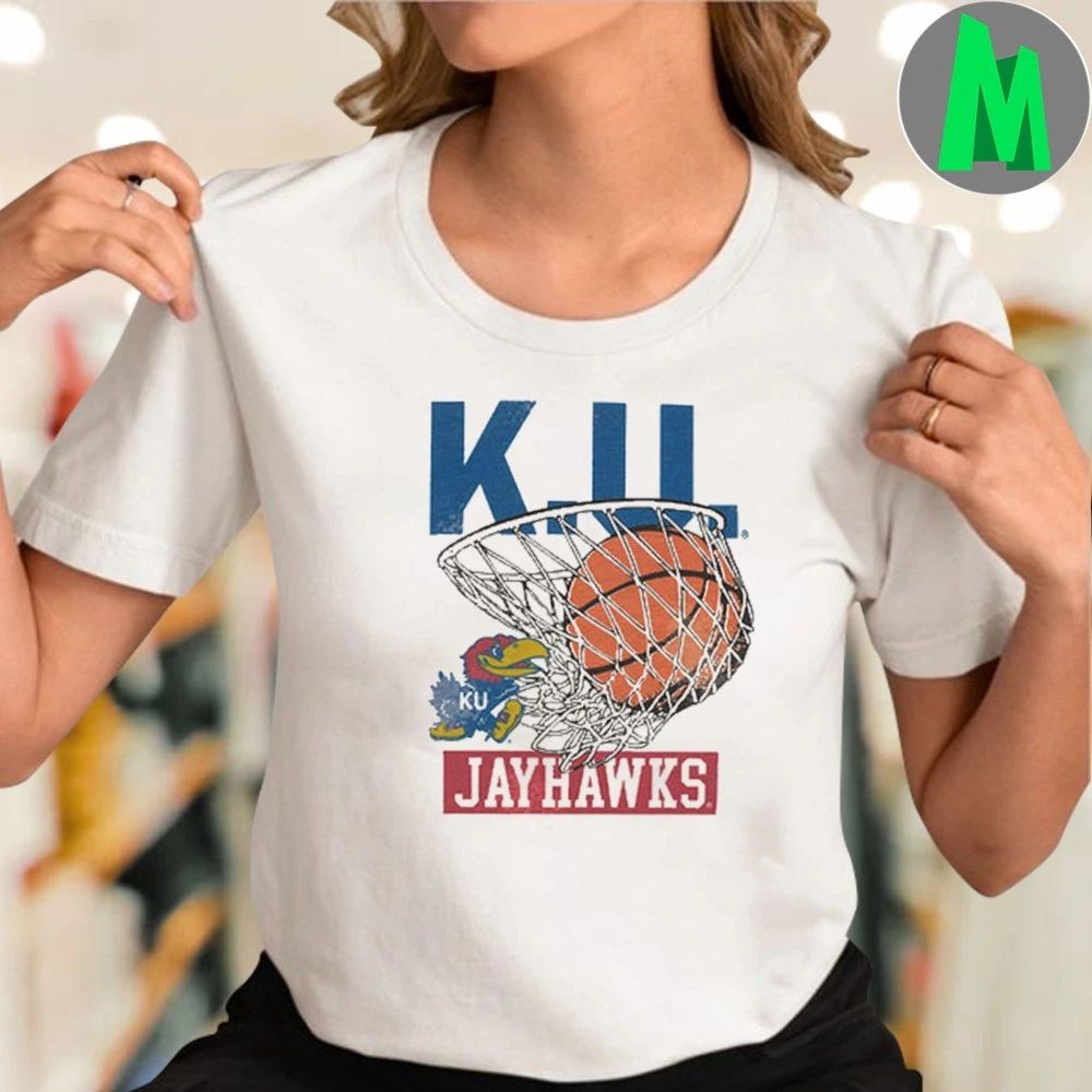 Kansas Jayhawks Basketball Hoops Heritage Shirt
