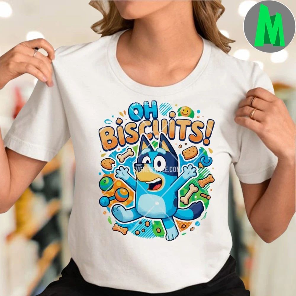 Oh Biscuits Bluey Cartoon Shirt