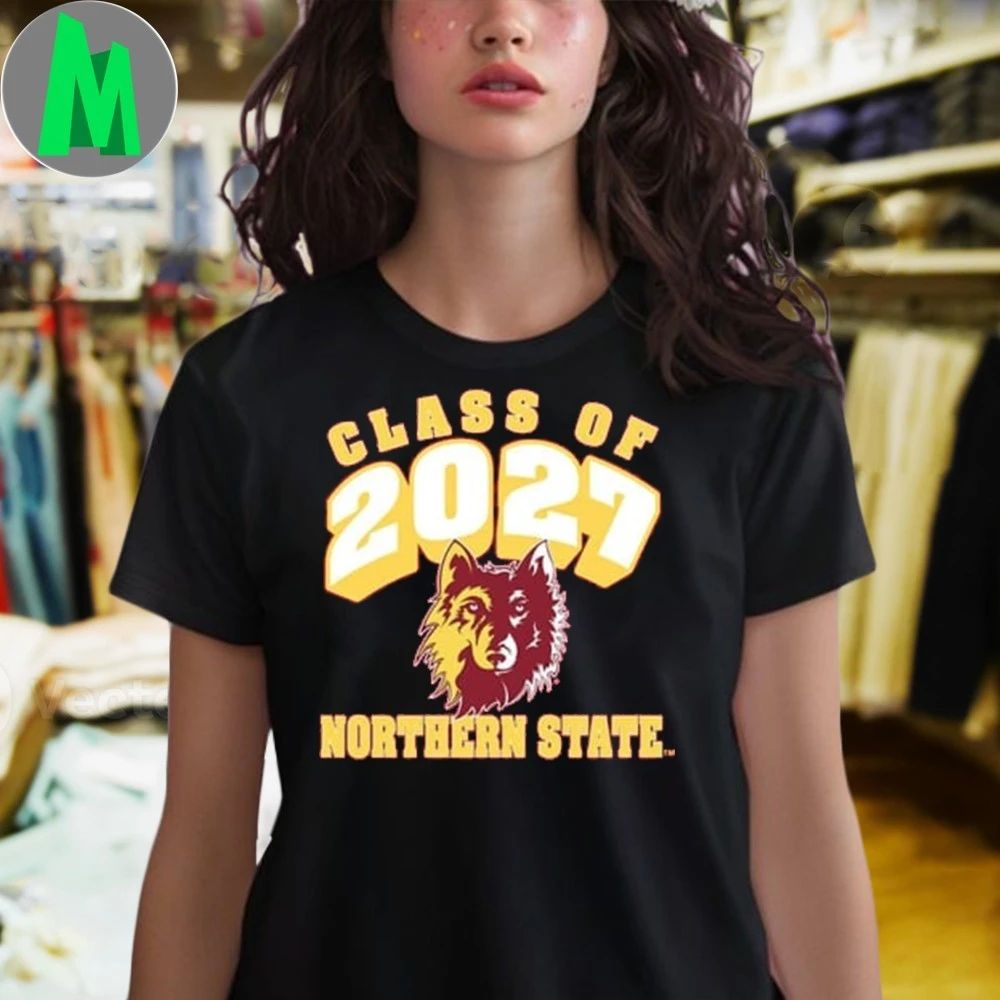 Rally Northern State Wolves Maroon Class of 2027 Shirt