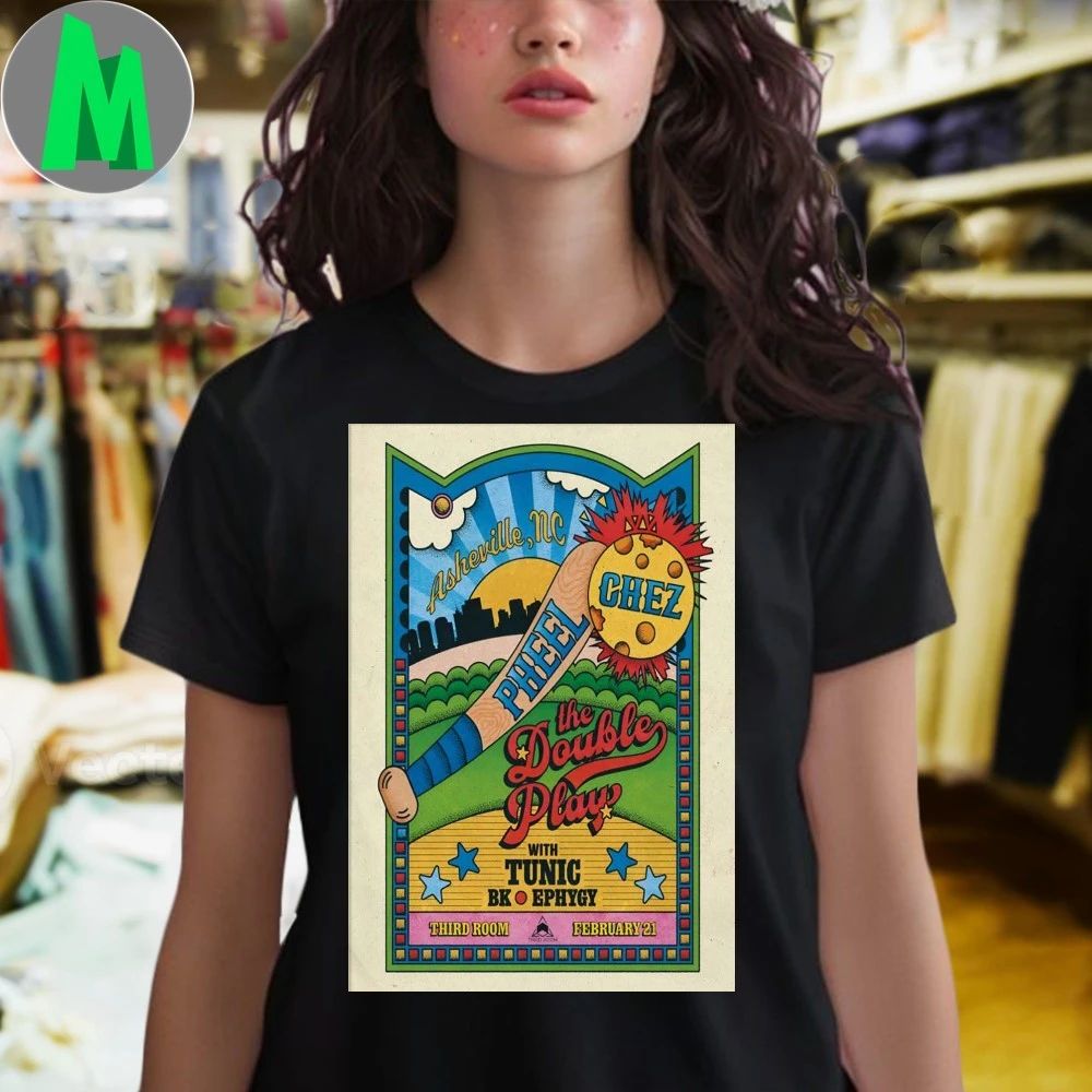 Original Pheel And Chez Third Room Asheville Nc Feb 21 2026 Poster T-Shirt