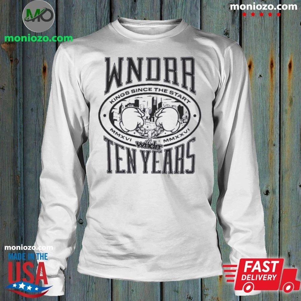 Original Wndrr Merch Store Decade Box Fit Shirt