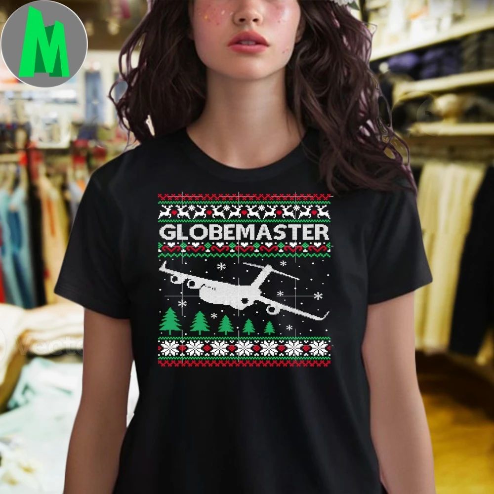 Globemaster C-17 Ugly Christmas Sweater Aviation Shirt