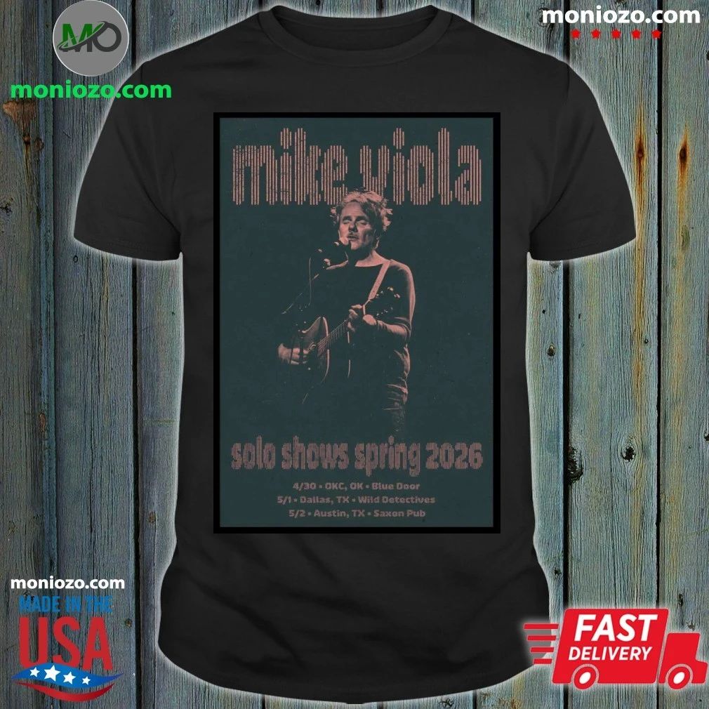 Mike Viola Spring 2026 Solo Tour Poster Shirt