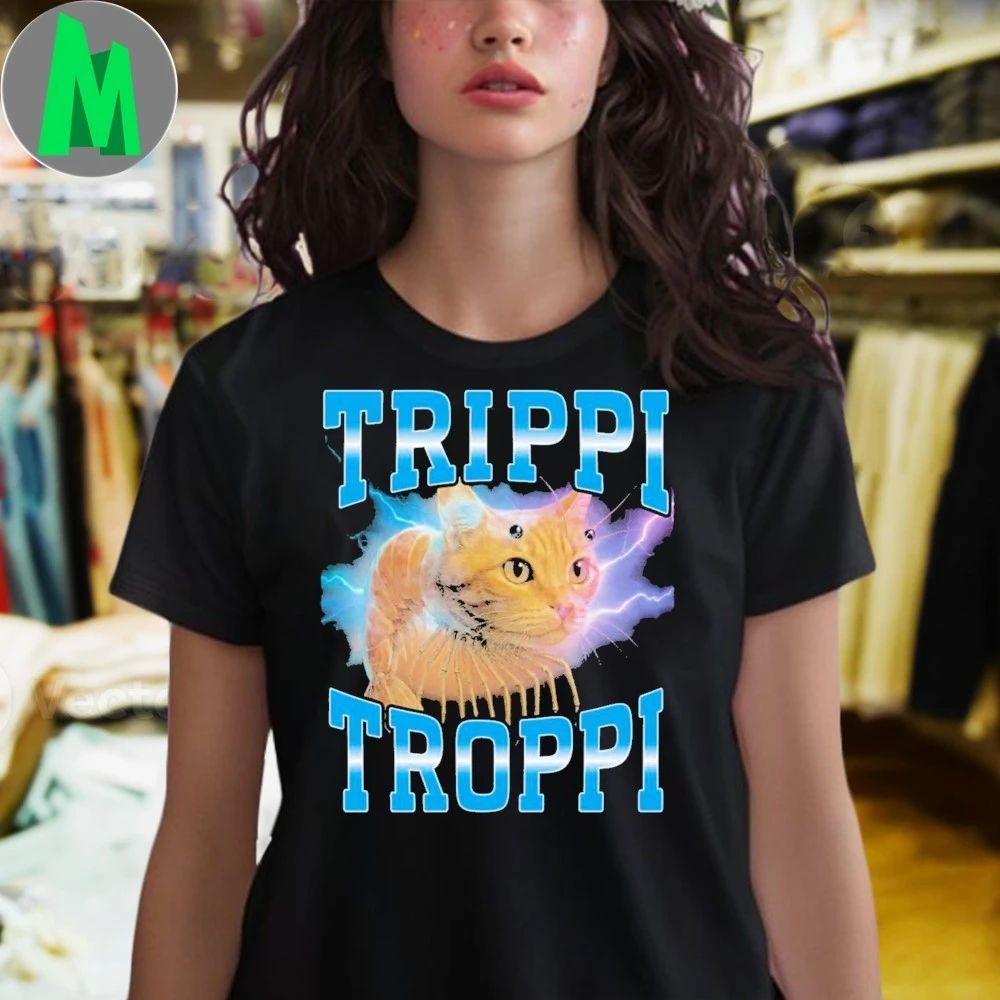 Surreal Italian Brainrot Meme Trippi Troppi Cat Shirt
