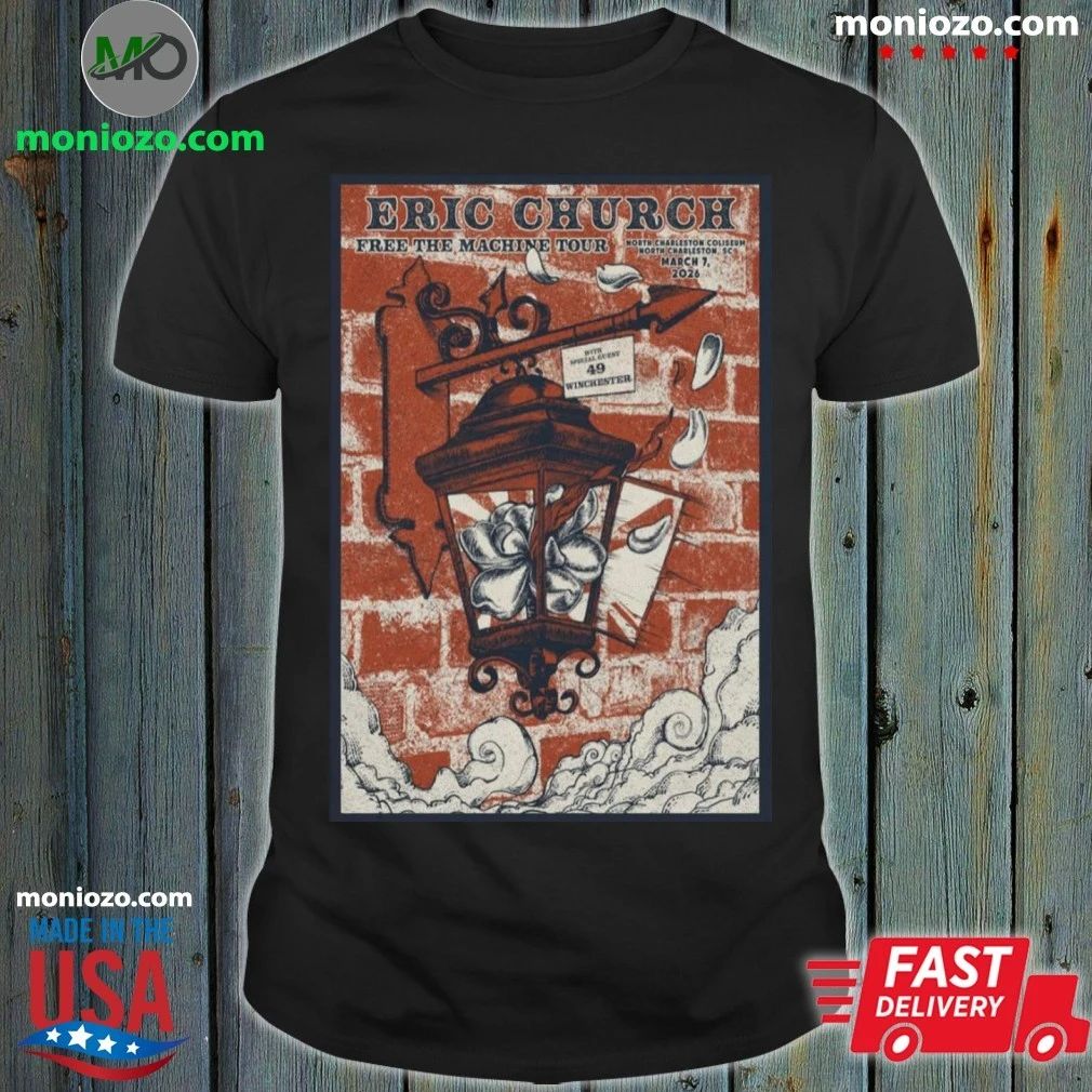 Mar 7 2026 Eric Church North Charleston Poster T-Shirt