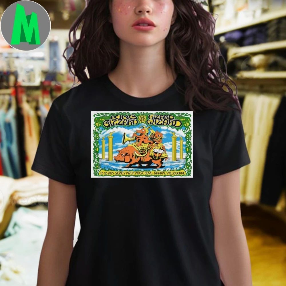 King Gizzard And The Lizard Wizard In Melbourne AUSTRALIA On Dec 12 2025 Poster Shirt