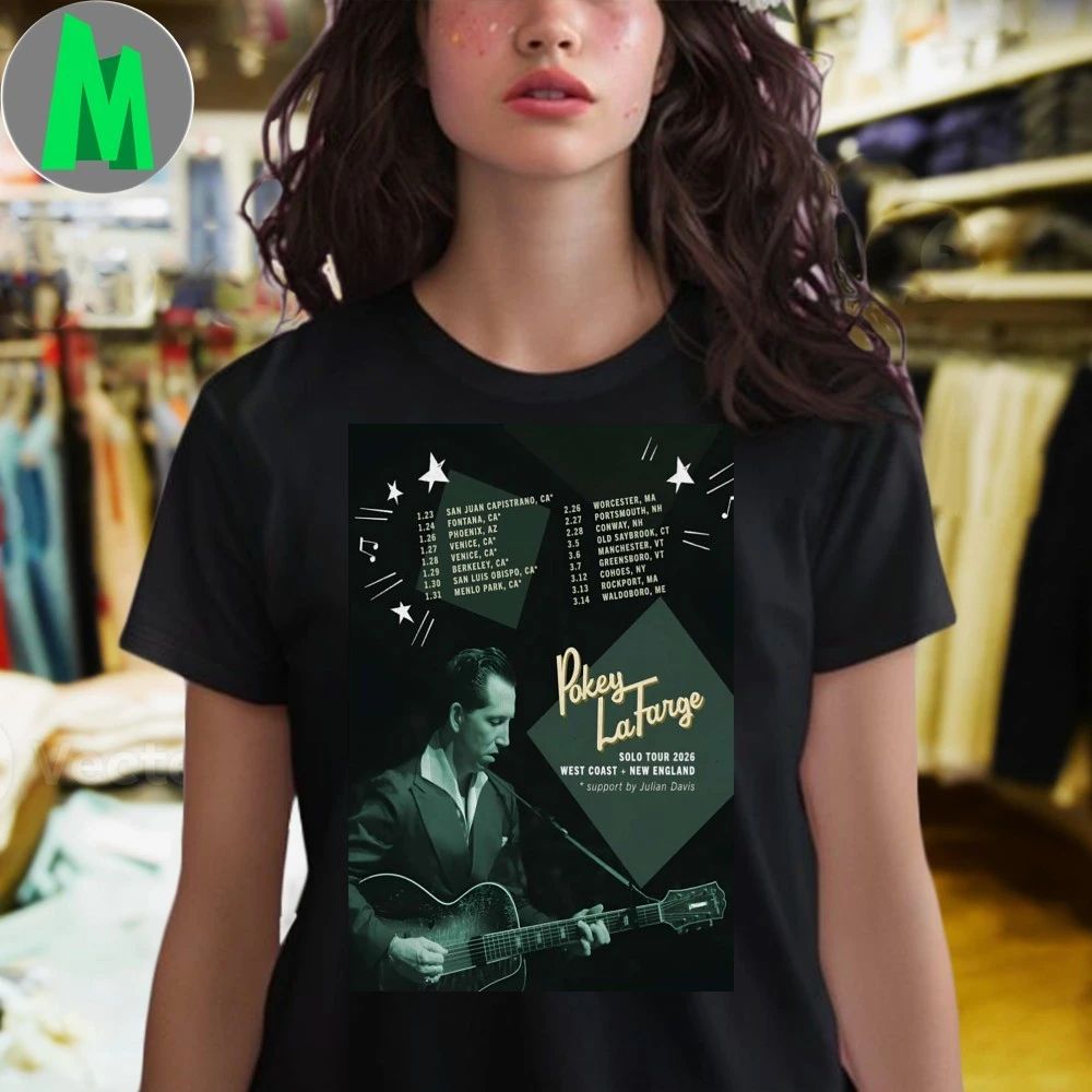 Pokey Lafarge Solo Tour West Coast New England 2026 Poster Shirt