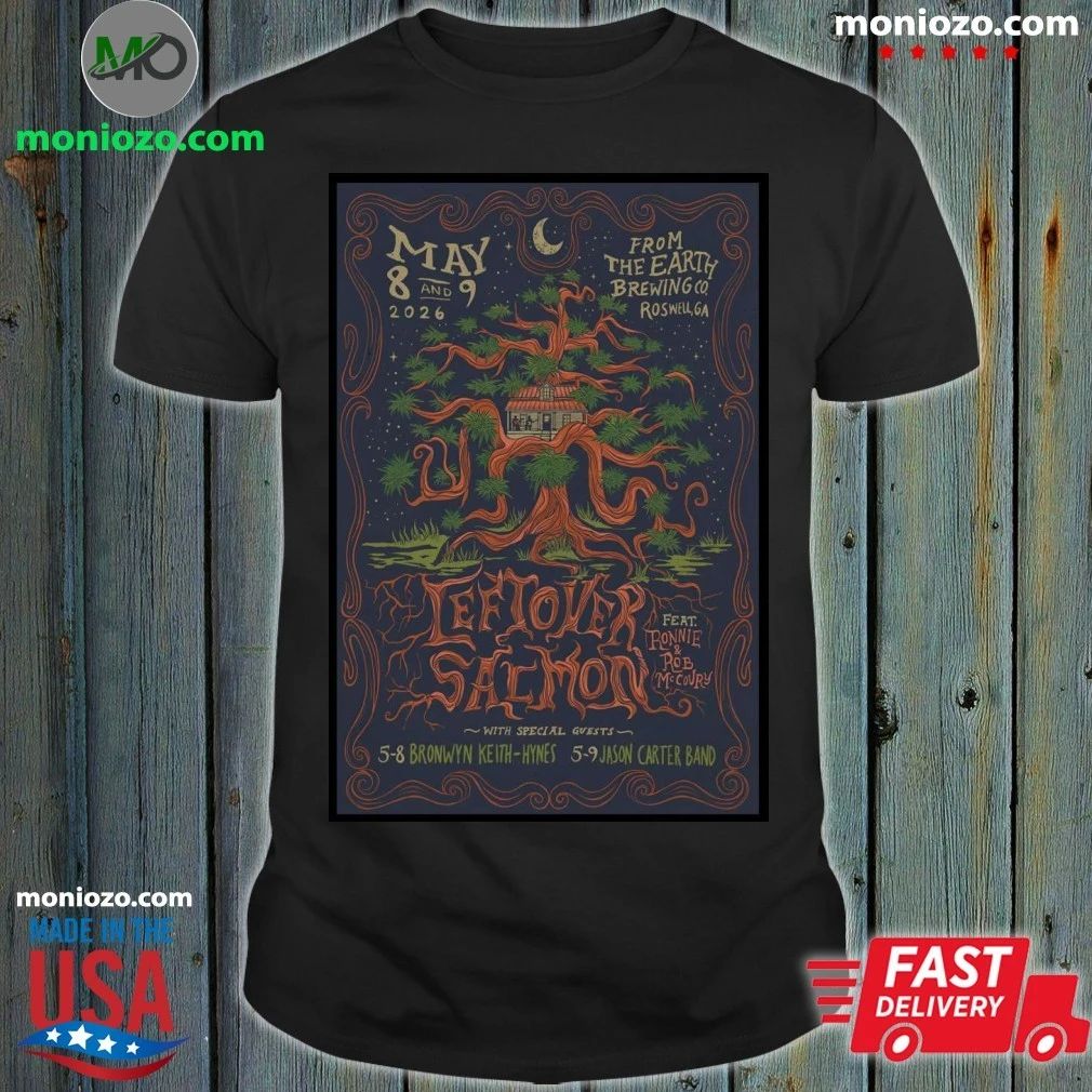 Original Leftover Salmon Roswell GA 5 8-5 9 2026 Poster Shirt