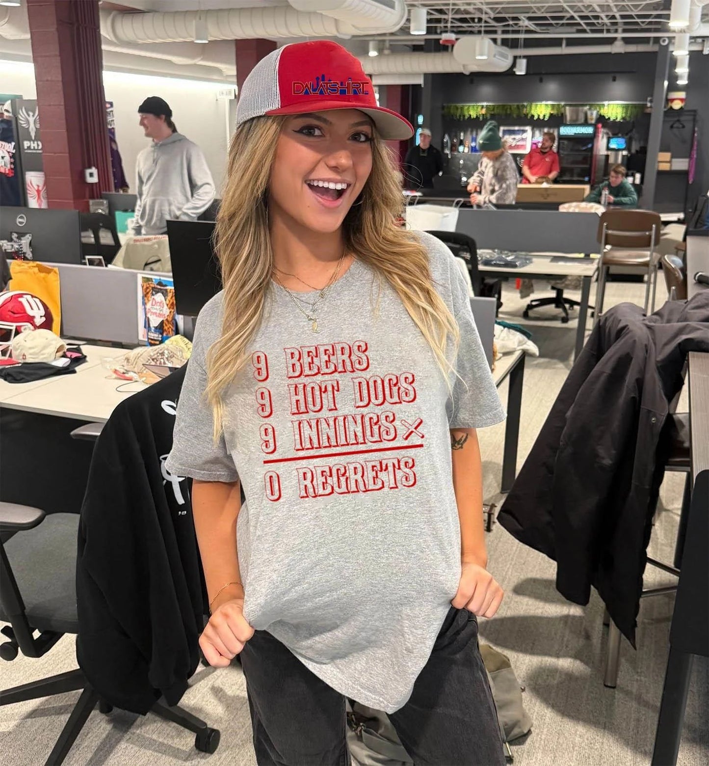 Cincinnati Baseball 9 beers 9 hot dogs 9 innings 0 regrets shirt