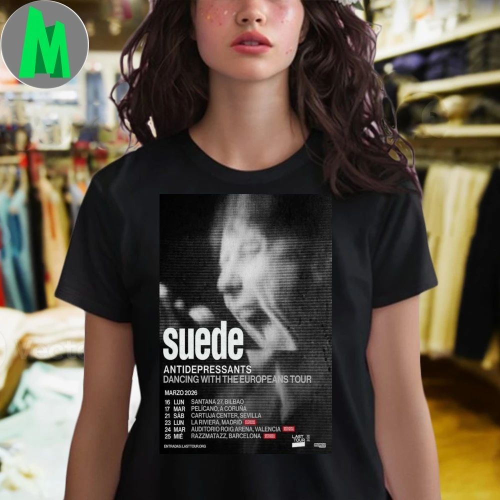 Suede European Tour 2026 Poster Shirt