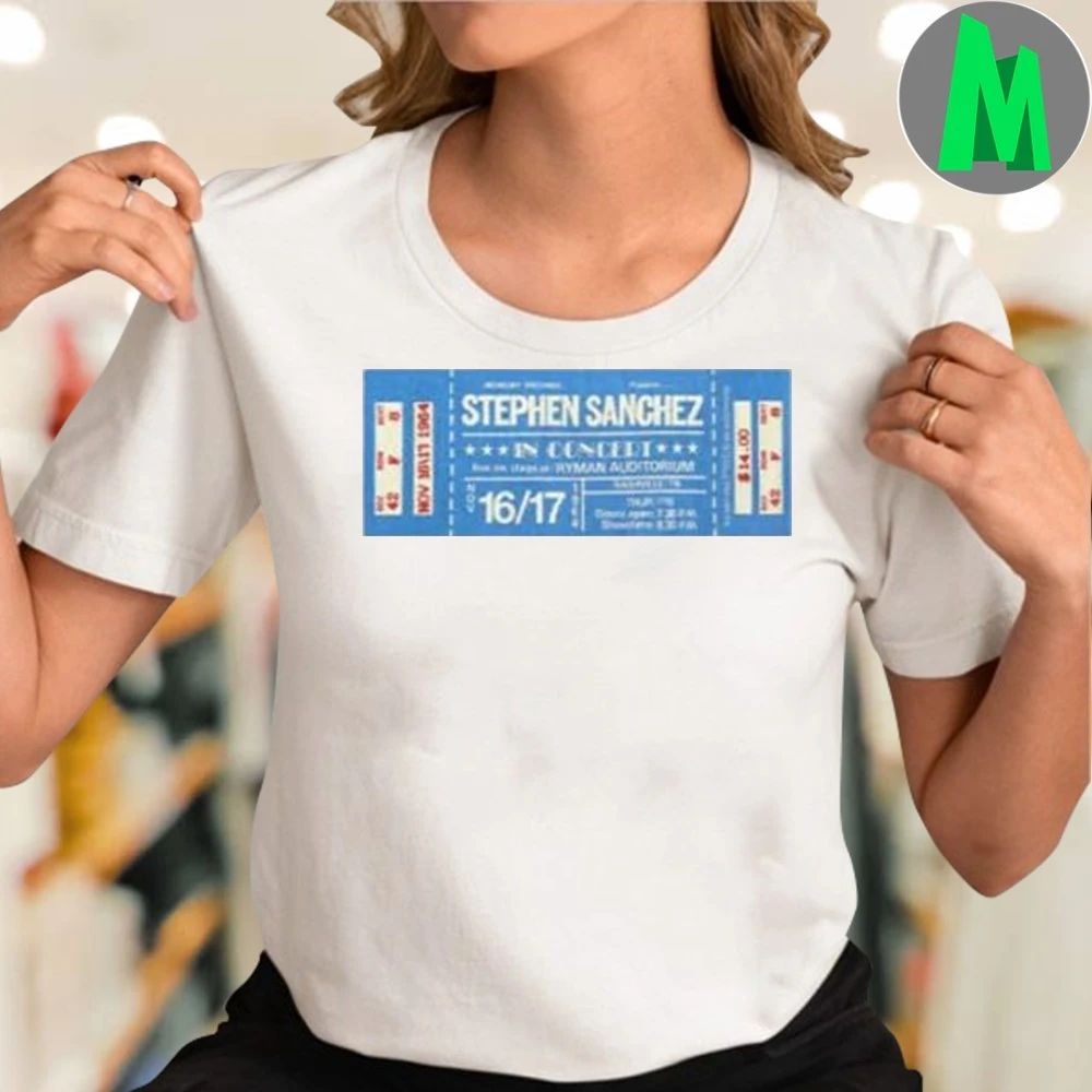 Stephen Sanchez Live In Concert Ryman Auditorium New Shirt