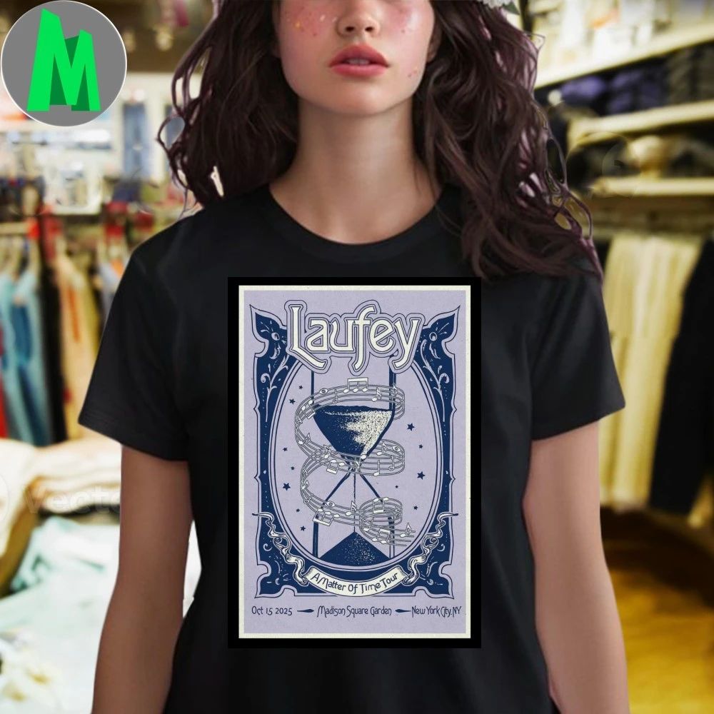 Poster Laufey Show NYC A Matter of Time Tour 2025 Shirt
