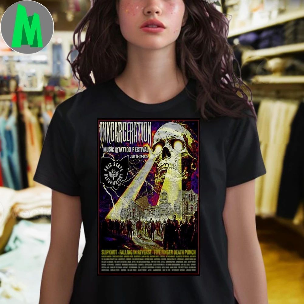 Inkcarceration State Reformatory, Mansfield, OH 18-20 July 2025 Poster Shirt
