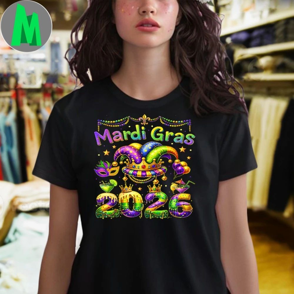 Mardi Gras 2026 Carnival Jester Beads Parade Shirts
