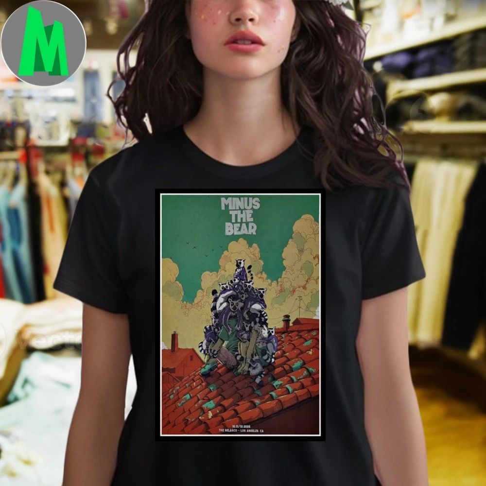 Minus The Bear Los Angeles, CA October 11 12 2025 Poster Shirt