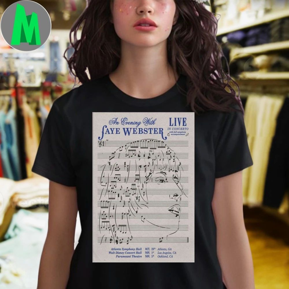 Faye Webster Atlanta Symphony Hall Atlanta, GA Oct 28 2025 Poster Shirt