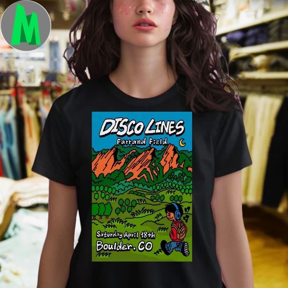 Original Disco Lines Boulder Co Apr 18 2026 Poster Shirt