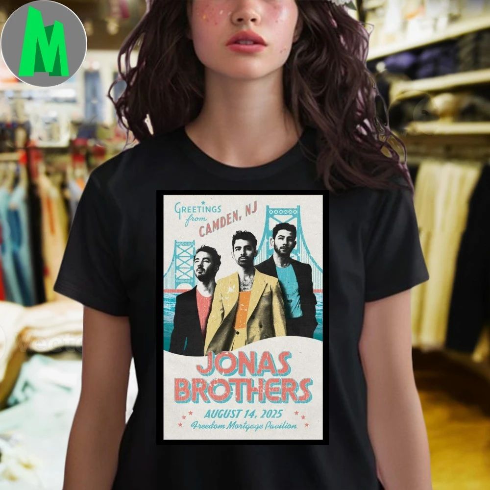 Original Jonas Brothers Tour Camden, NJ Aug 14 2025 Poster Shirt