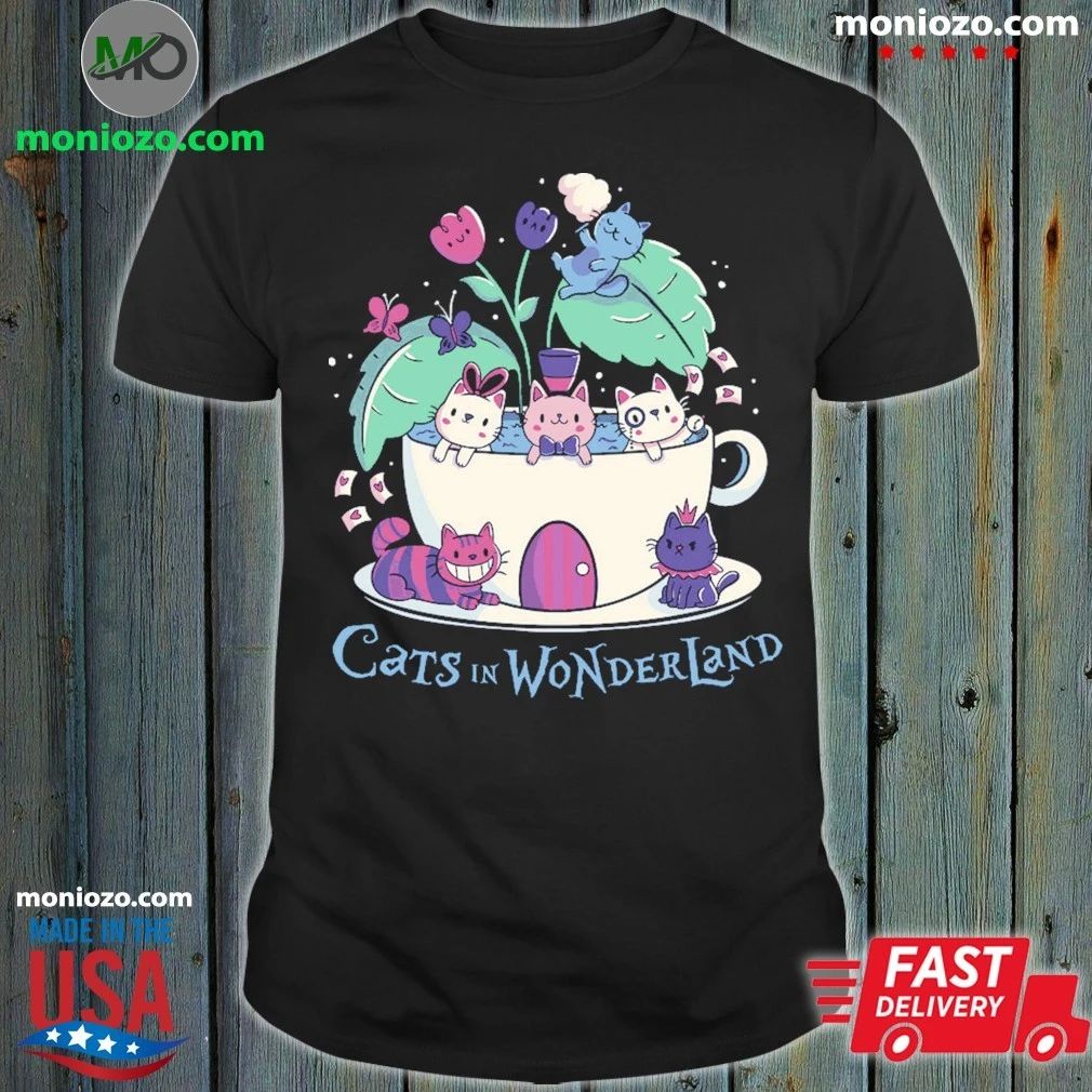 Alice Cats Tea In Wonderland Shirt