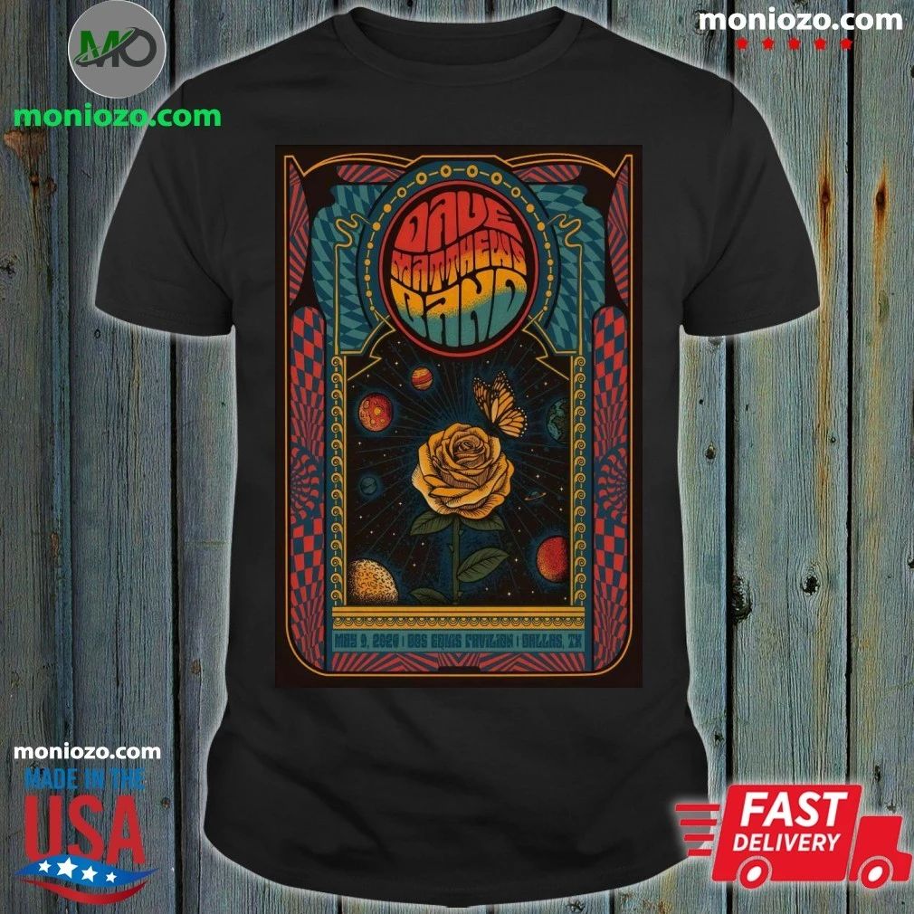 Original Dave Matthews Band May 9 2026 In Dallas TX Poster Shirt