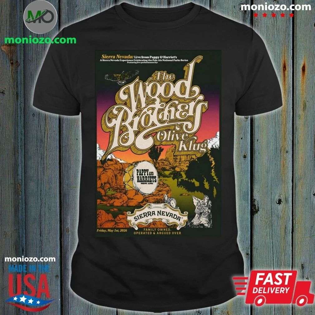The Wood Brothers Pioneertown CA 5 1 2026 Poster Shirt