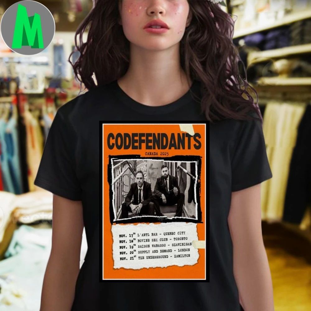 Codefendants Canada Tour 2025 Poster Shirt