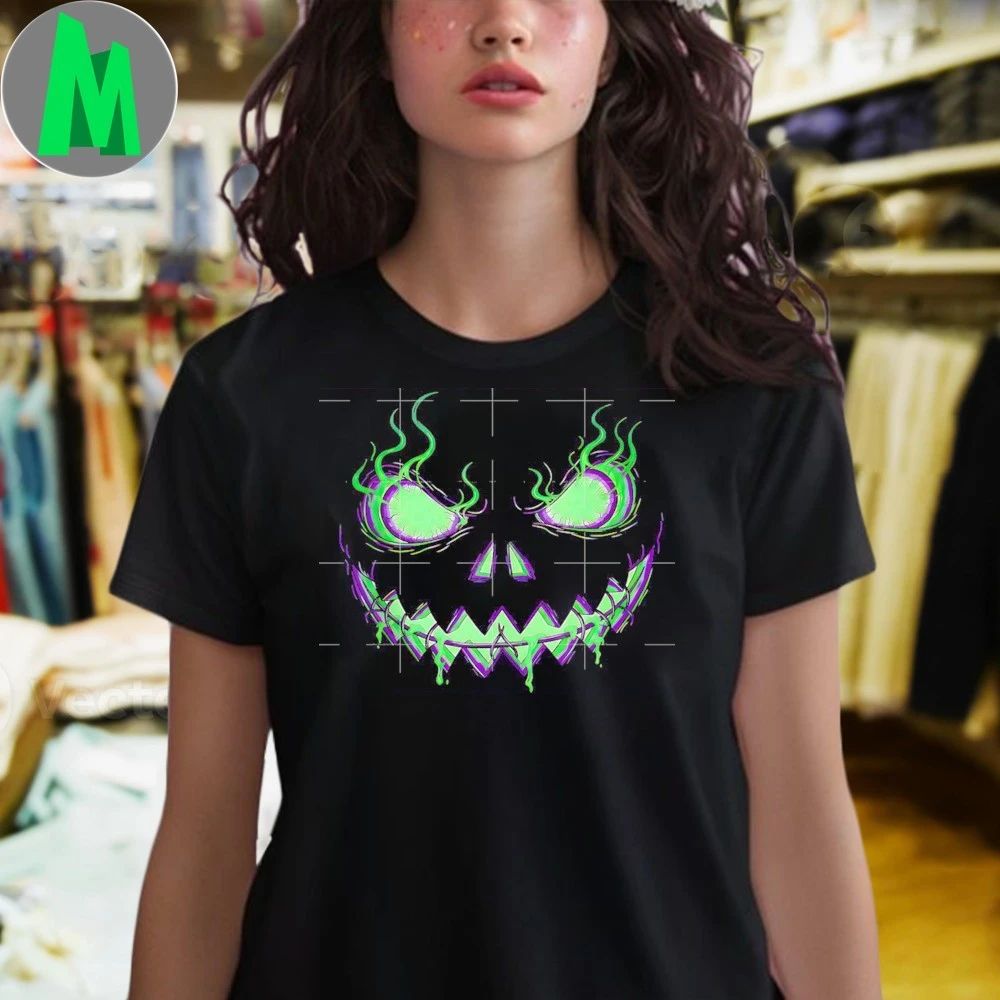 Scary Pumpkin Jack O Lantern Spooky Halloween Shirt
