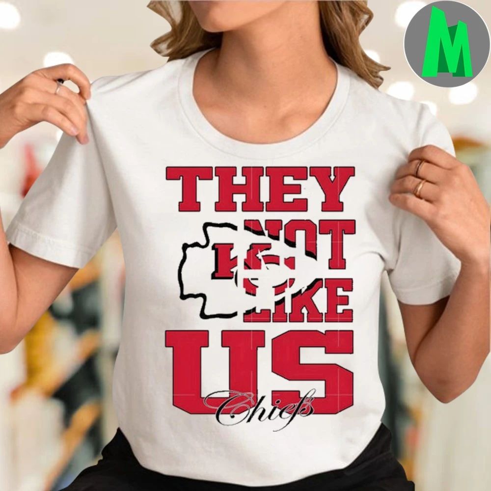 They Not Like Us Kansas City Chiefs Logo 2025 T-Shirt