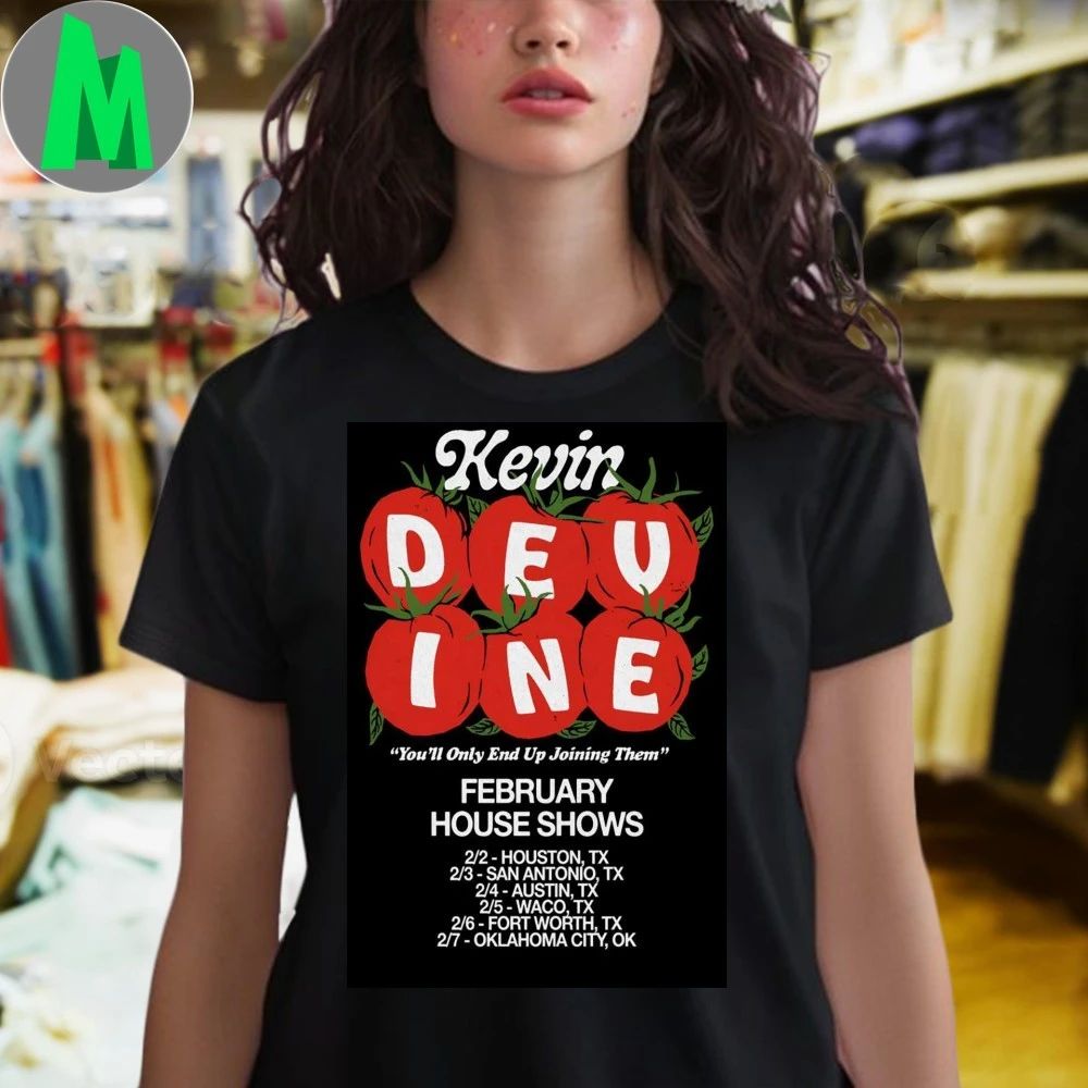 Kevin Devine February House Shows 2026 Poster Shirt