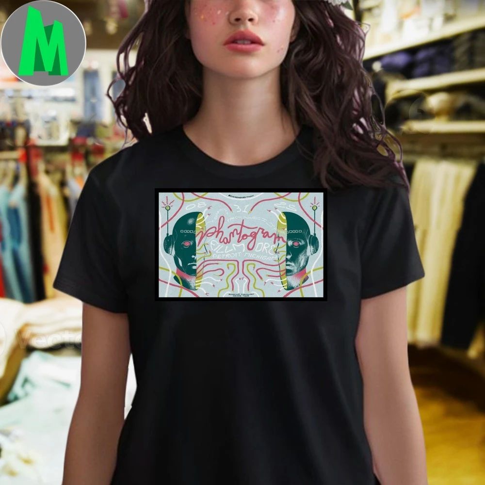 Phantogram Tour Detroit, Michigan 2025 Poster Shirt