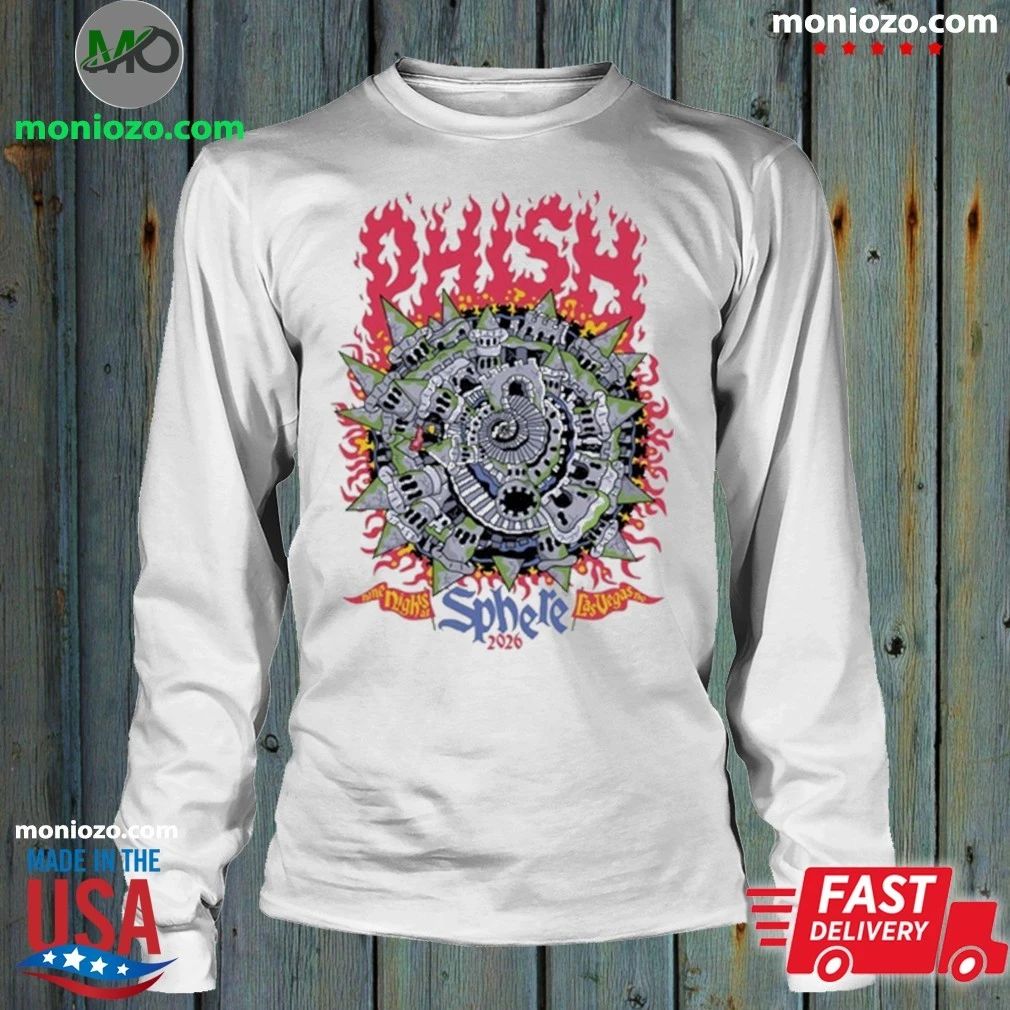 Phish Nine Night Sphere, Las Vegas, NV Tour 2026 Shirt