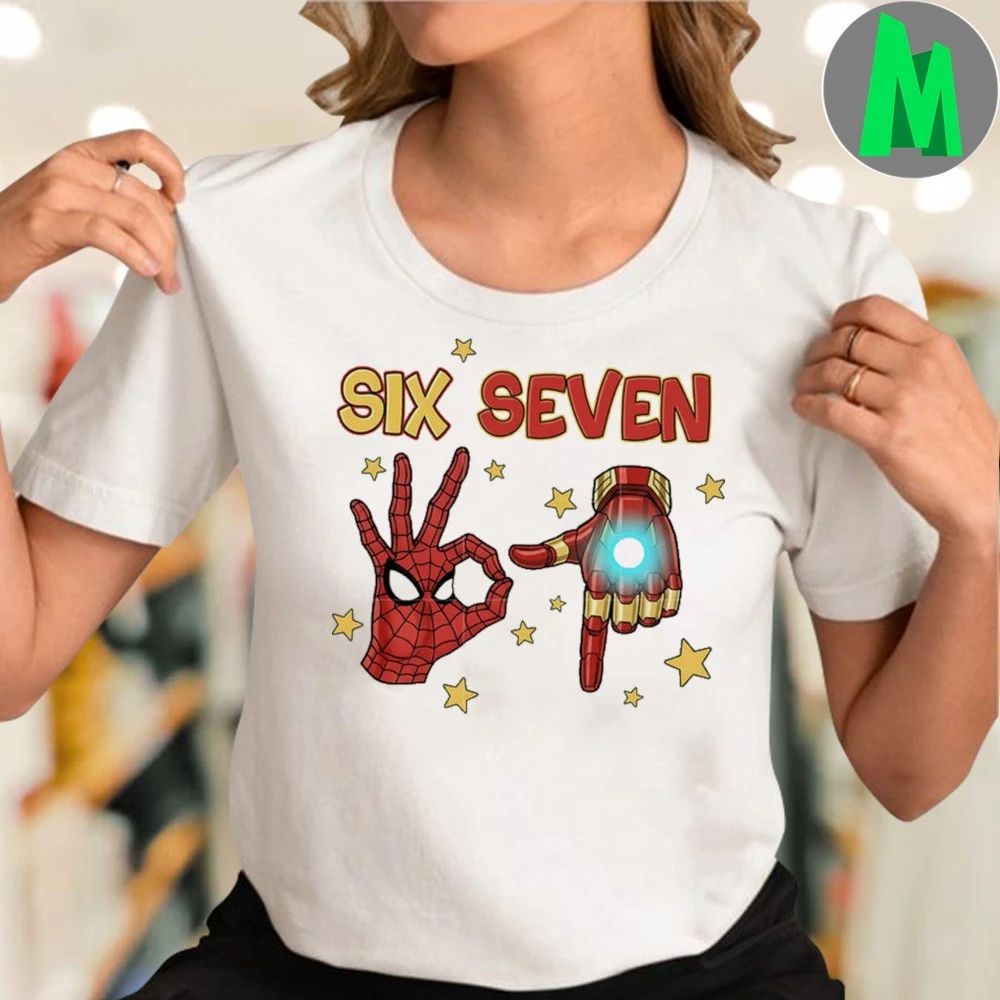 Iron man hand six seven iron man shirt